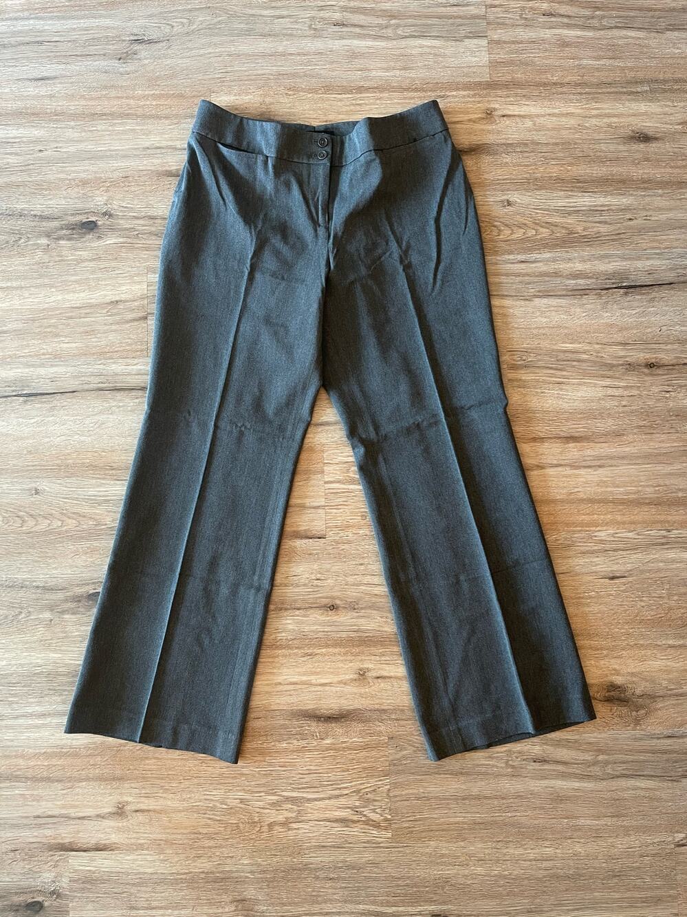 Gray Talbots Signature Flare Dress Pants Size 14